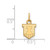 Image of 10K Yellow Gold University of Illinois X-Small Pendant by LogoArt (1Y043UIL)