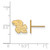10K Yellow Gold University of Kansas X-Small Post Earrings by LogoArt (1Y008UKS)