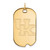 10K Yellow Gold University of Kentucky Large Dog Tag by LogoArt