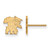 Image of 10K Yellow Gold University of Kentucky X-Small Post Earrings by LogoArt 1Y050UK