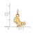 Image of 10K Yellow Gold University of Mississippi X-Small Pendant by LogoArt (1Y043UMS)