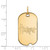 10K Yellow Gold University of Nebraska Small Dog Tag by LogoArt (1Y013UNE)
