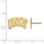 10K Yellow Gold University of Nevada Las Vegas Small Post Earrings by LogoArt