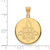 Image of 10K Yellow Gold University of New Orleans Large Disc Pendant by LogoArt 1Y018UNO