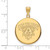 Image of 10K Yellow Gold University of New Orleans Large Disc Pendant by LogoArt 1Y021UNO