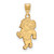 10K Yellow Gold University of North Carolina Large Pendant by LogoArt (1Y056UNC)