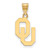 10K Yellow Gold University of Oklahoma Medium Pendant by LogoArt