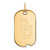 10K Yellow Gold University of Oklahoma Small Dog Tag by LogoArt (1Y028UOK)