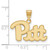 Image of 10K Yellow Gold University of Pittsburgh Medium Pendant by LogoArt (1Y003UPI)
