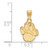 Image of 10K Yellow Gold University of Pittsburgh Small Pendant by LogoArt (1Y042UPI)