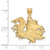 Image of 10K Yellow Gold University of South Carolina Large Pendant by LogoArt (1Y046USO)