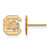 10K Yellow Gold University of South Carolina XSmall Post Earrings LogoArt 1Y008