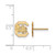 10K Yellow Gold University of South Carolina XSmall Post Earrings LogoArt 1Y008