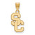 10K Yellow Gold University of Southern California Med Pendant LogoArt 1Y003USC