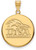 Image of 10K Yellow Gold University of Texas at San Antonio Large Disc Pendant by LogoArt Image of 10K Yellow Gold University of Texas at San Antonio Large Disc Pendant by LogoArt