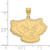 Image of 10K Yellow Gold University of Wisconsin Large Pendant by LogoArt (1Y061UWI)
