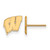 10K Yellow Gold University of Wisconsin X-Small Post Earrings LogoArt (1Y008UWI)