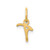 Image of 10K Yellow Gold Upper case Letter T Initial Charm