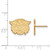 10K Yellow Gold Villanova University Small Post Earrings by LogoArt (1Y036VIL)