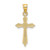 Image of 10K Yellow Gold w/ Engraved Edges Cross Pendant