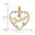 Image of 10k Yellow Gold w/ Rhodium-Plating Dream In Heart Frame Star Accents Pendant