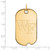 Image of 10K Yellow Gold Wake Forest University Large Dog Tag by LogoArt