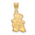 10K Yellow Gold Wake Forest University Medium Pendant by LogoArt (1Y057WFU)