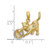 Image of 10k Yellow Gold with Rhodium-Plating Cat Playing w/ Yarn in Basket Pendant