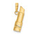 Image of 10k Yellow Gold with Rhodium-Plating Enameled Lipstick Pendant
