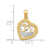 Image of 10k Yellow Gold with Rhodium-Plating Mom Heart Pendant 10C959