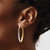 Image of 36mm 10k Yellow Gold with Rhodium-Plating Shiny-Cut Hoop Earrings
