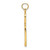 Image of 10k Yellow Gold with Rhodium-Plating-Plated Filigree Cross Pendant