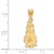 10K Yellow Gold Youngstown State University Large Pendant by LogoArt (1Y006YSU)