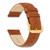 Image of 10mm 6.75" Havana Italian Leather Gold-tone Buckle Watch Band