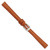 Image of 10mm 6.75" Havana Italian Leather Silver-tone Buckle Watch Band