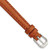 Image of 10mm 6.75" Havana Italian Leather Silver-tone Buckle Watch Band
