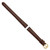 Image of 12mm 6.75" Brown Italian Leather Gold-tone Buckle Watch Band