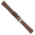 Image of 12mm 6.75" Brown Sport Leather White Stitch Silver-tone Buckle Watch Band