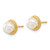 Image of 14K Gold 5-6mm White Button Freshwater Cultured Pearl Earrings & Pendant Set XF629SET