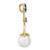 Image of 14K Gold Diamond 8-9mm Round Freshwater Cultured Pearl/Created Sapphire Slide Pendant