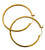 Image of 40mm 14K Gold Plated Sterling Silver Inside Out CZ Hoop Earrings - LIMITED STOCK