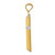 Image of 14k Gold with Rhodium-Plating 3-D Hollow Cross Pendant K3616