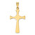 Image of 14k Gold with Rhodium-Plating Fancy Cross Pendant