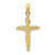Image of 14k Gold with Rhodium-Plating INRI Crucifix Pendant