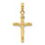 Image of 14k Gold with Rhodium-Plating INRI Hollow Crucifix Pendant