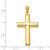 Image of 14k Gold with Rhodium-Plating Reversible Cross Pendant