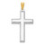 Image of 14k Gold with Rhodium-Plating Reversible Cross Pendant