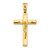 Image of 14K Polished Crucifix Pendant LF869