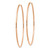 Image of 45.25mm 14k Rose Gold 1.2mm Polished Endless Hoop Earrings XY1241