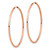 Image of 41.5mm 14k Rose Gold 1.5mm Polished Endless Hoop Earrings TF1433 Image of 41.5mm 14k Rose Gold 1.5mm Polished Endless Hoop Earrings TF1433